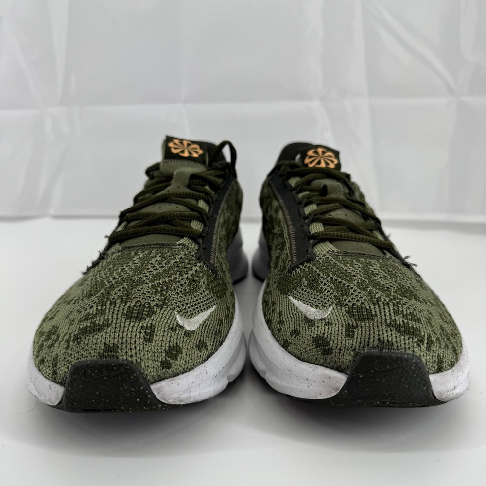 Nike SuperRep Go 3 Flyknit Training Shoes Mens 10 Olive Green Leopard DH3394-300 - Picture 7 of 14